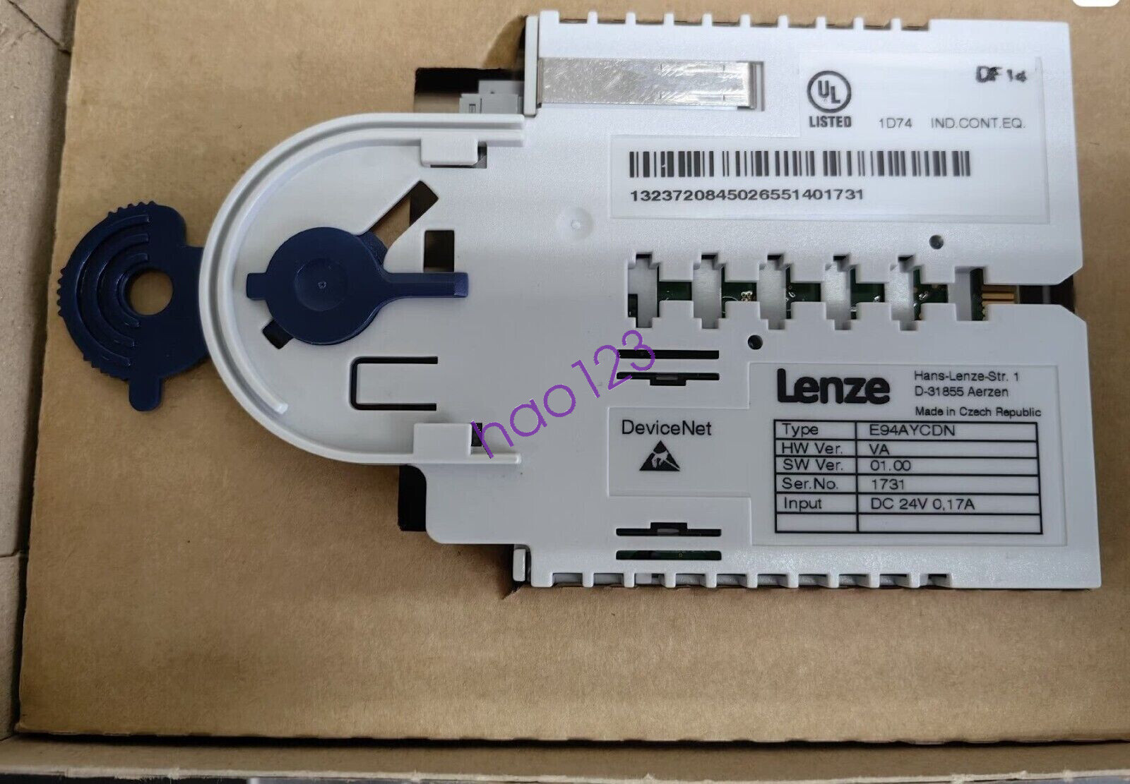 LENZE E94AYCDN 9400 DEVICENET MODULE NEW IN OPEN BOX DHL/FedEx