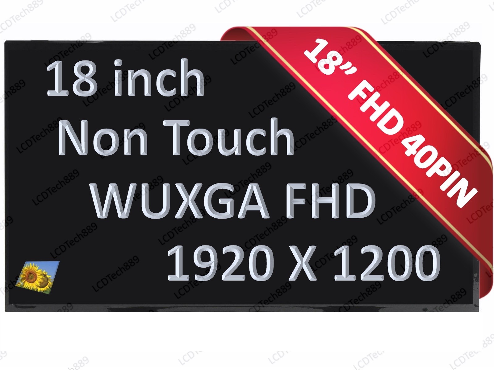 NE180WUM-NY1 V8.0 Model LCD Laptop Screen Matrix Panel 40 Pin EDP 1920x1200