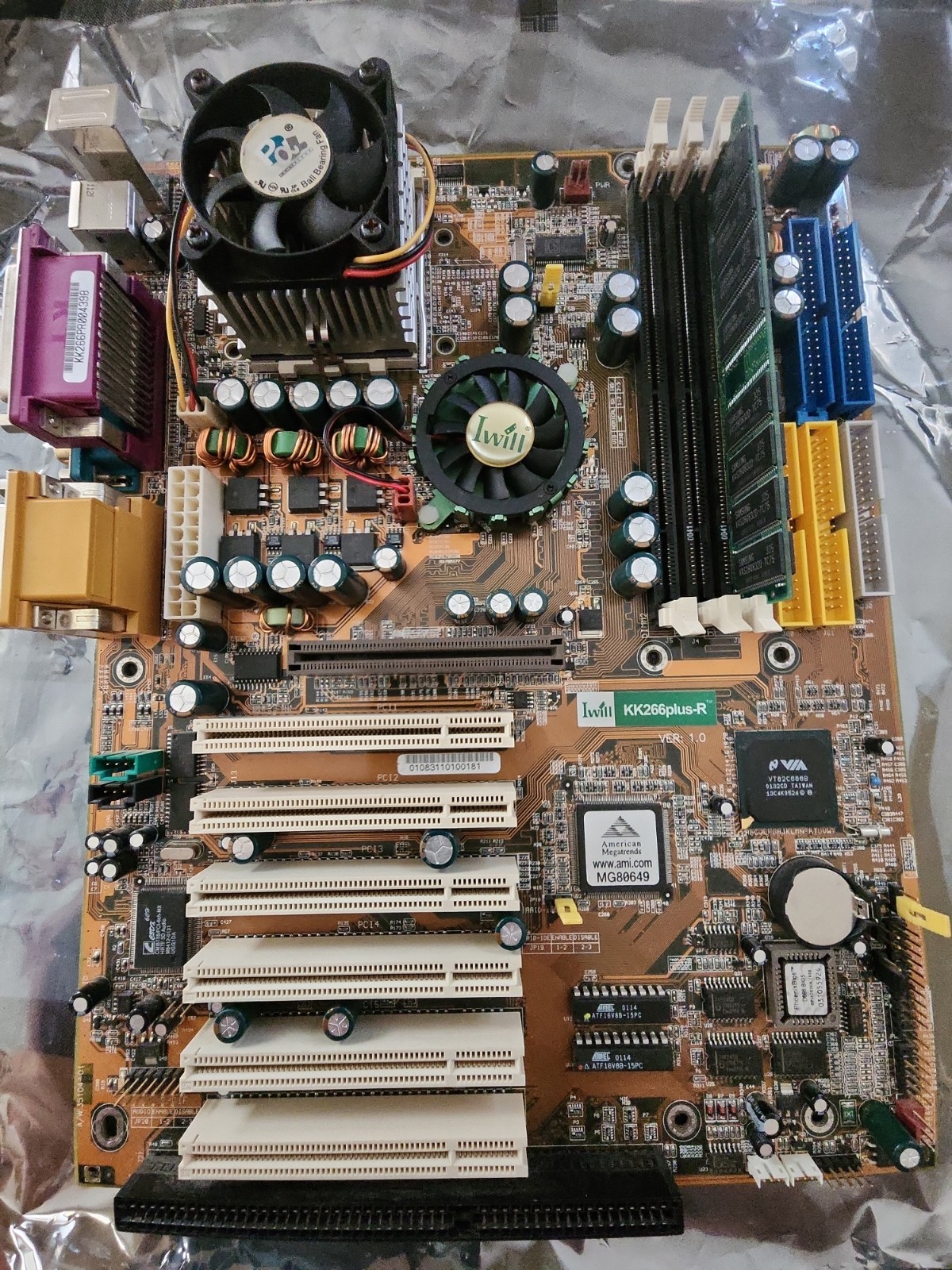 Iwill KK266-R Socket 462 Amd Motherboard 2001 Retro Win98 Gaming.  2 Boards 