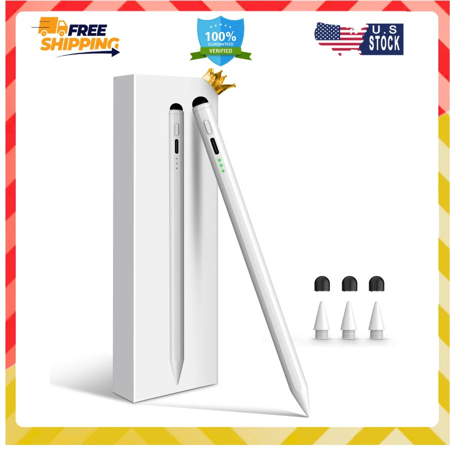 STYLUSHOME Pencil for Apple iPad, 2X Fast Charge Stylus Pen for iPad Pro