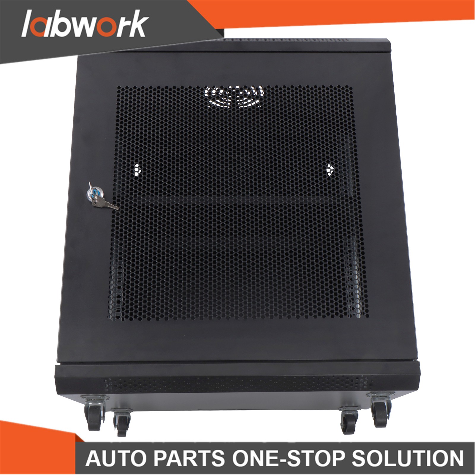 Labwork 12U Server Rack Cabinet with Lock, 15.5" Deep for Wall Mount