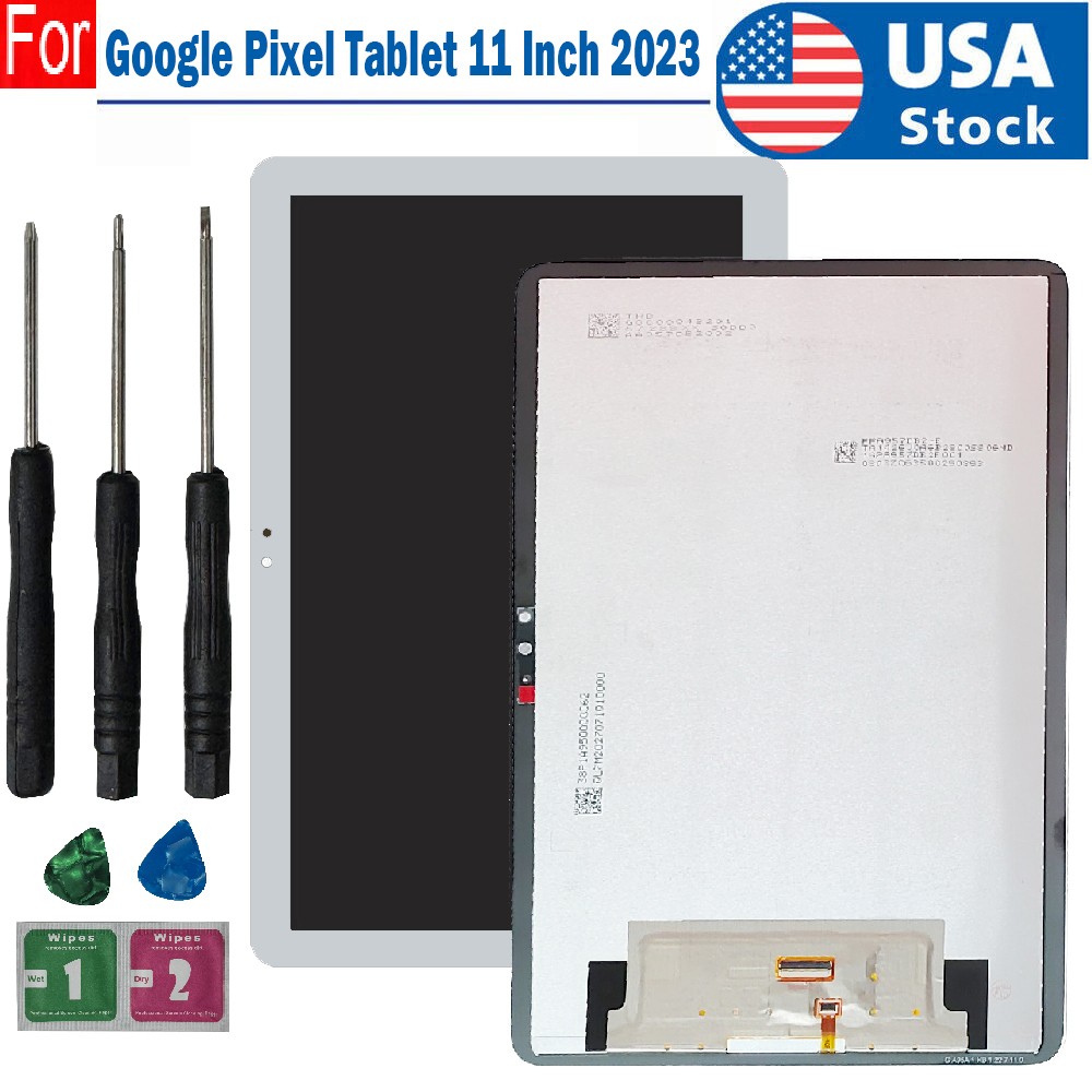 White LCD Display Touch Screen Digitizer Glass w/Tools For Google Pixel Tablet