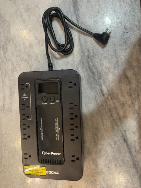 CyberPower EC850LCD  Ecologic 850 VA 510 Watts 12 Outlets UPS