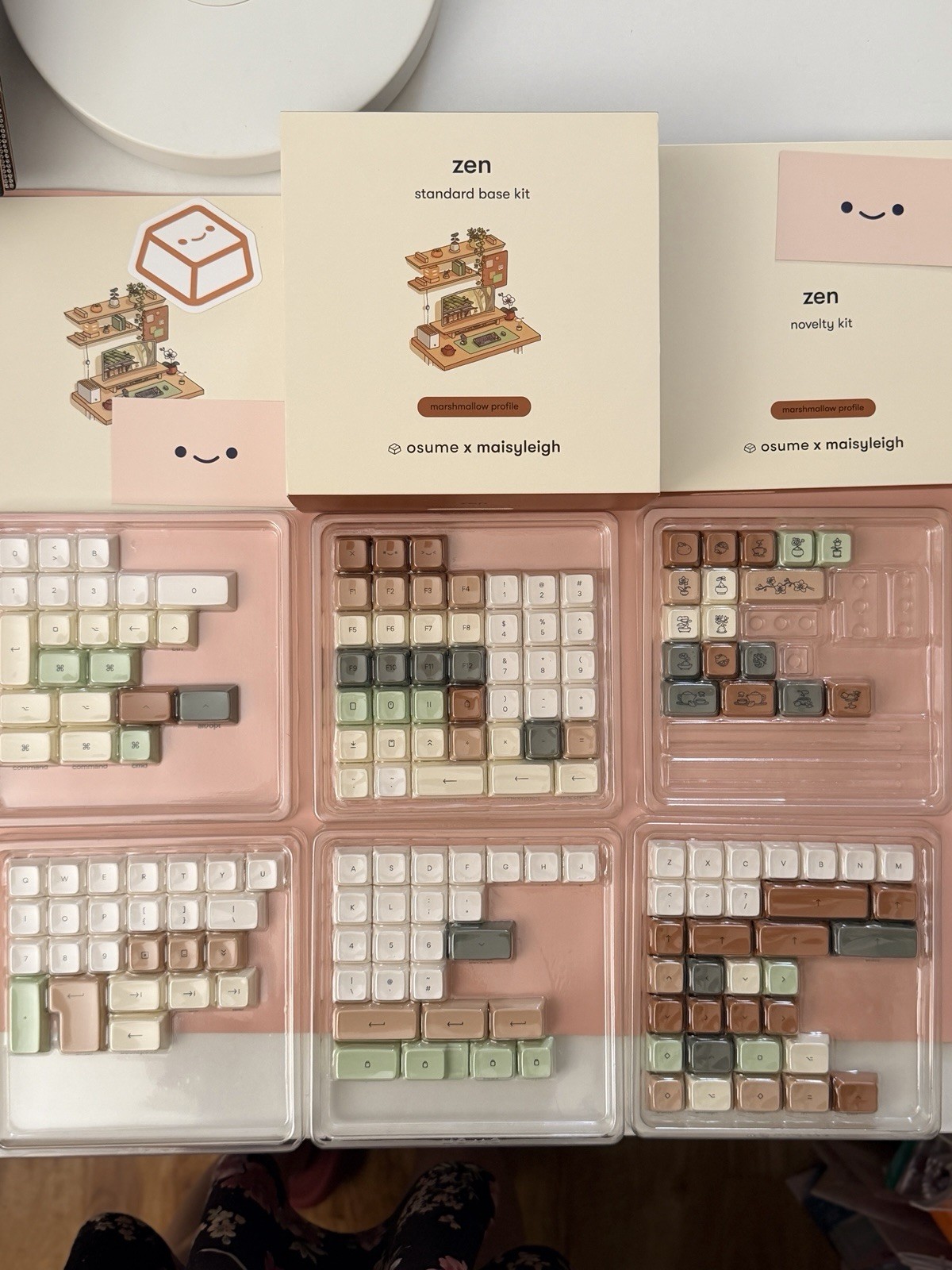 Osume Zen Keycap Set & Zen Novelty kit