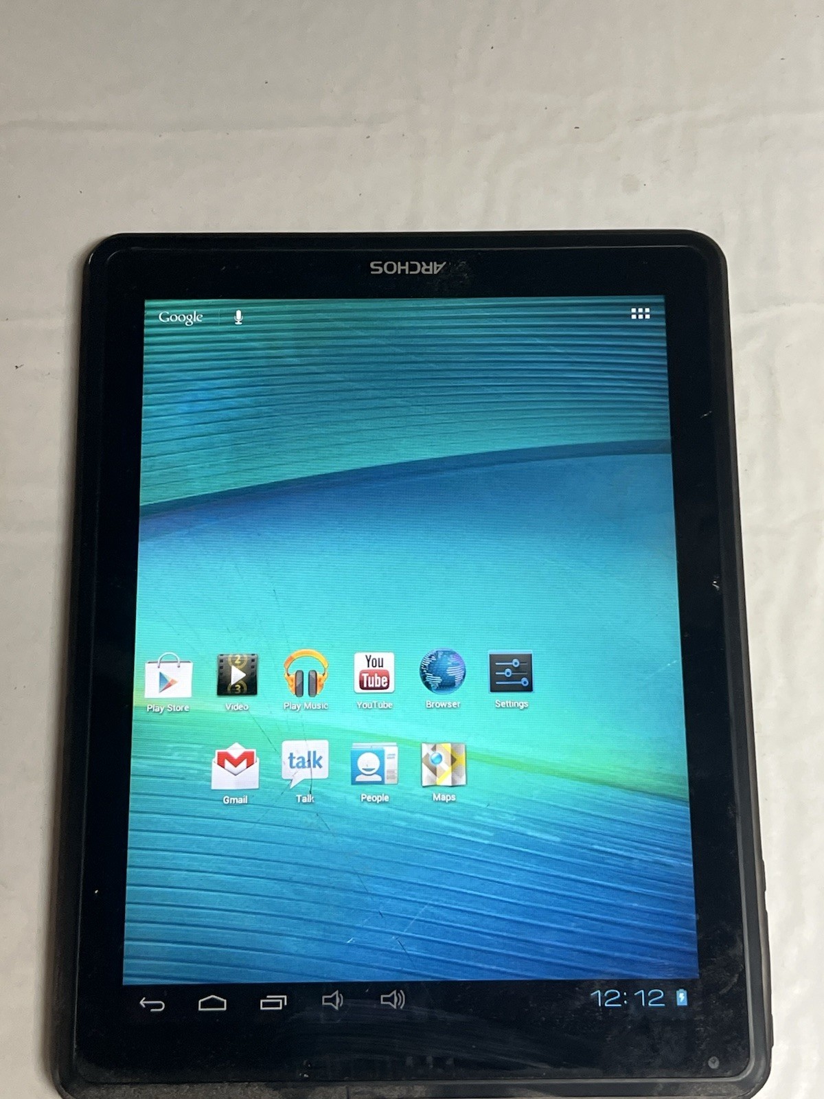 Archos 97 Carbon 9.7” Android Tablet Cracked AS IS 16GB Tablet DONT HOLD CHARGE