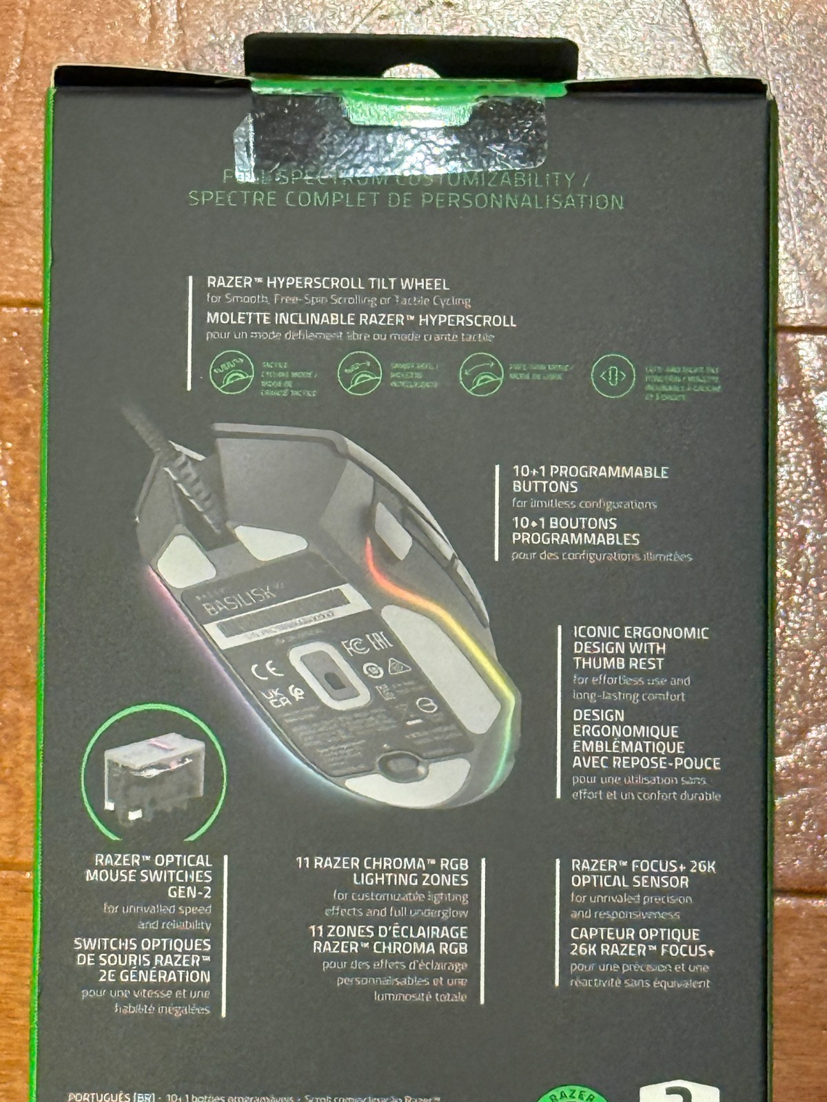 Razer Basilisk V3 Wired Mouse NEW SEALED