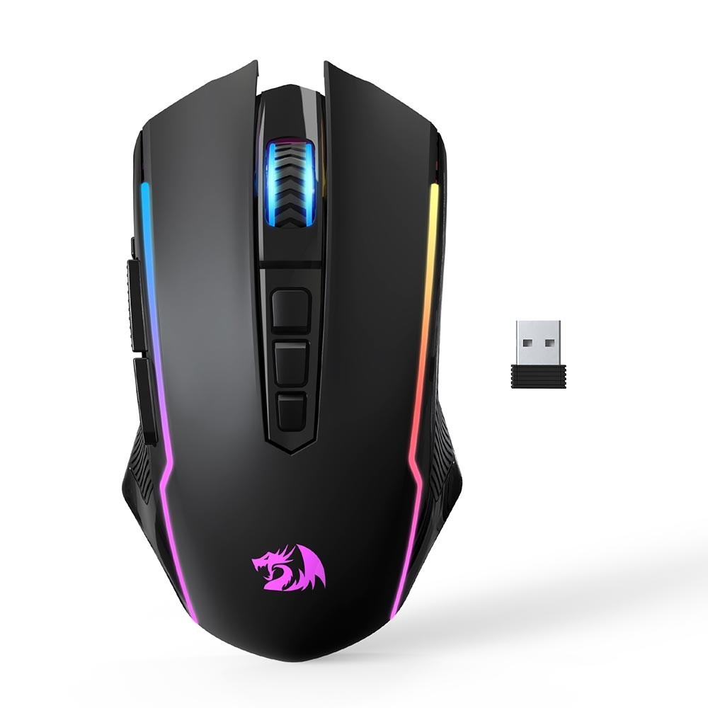REDRAGON M914P Wireless Optical 9 Programmable Button Tri-mode Mouse 12,000 DPI