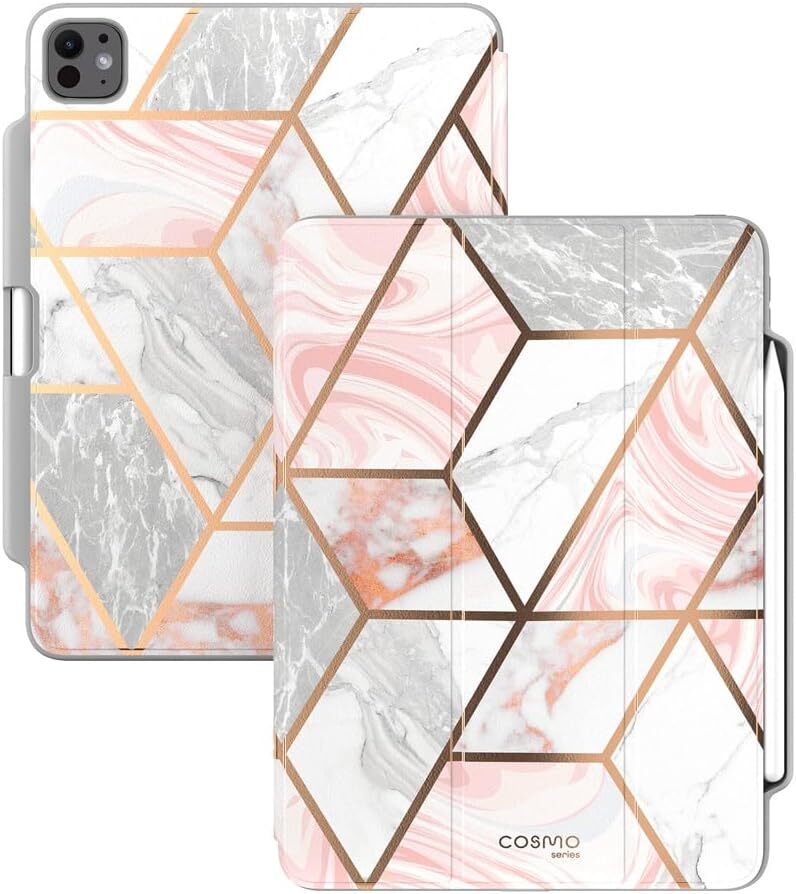i-Blason for iPad Pro 11 Inch Case with PencilHolder TPU Shockproof Cover Marble