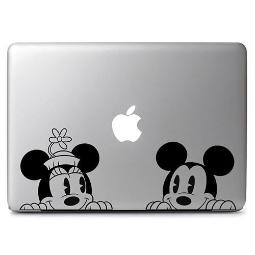 Retro Mickey Minnie Peep Decal Sticker for Macbook Air Pro Laptop Car Window Wal