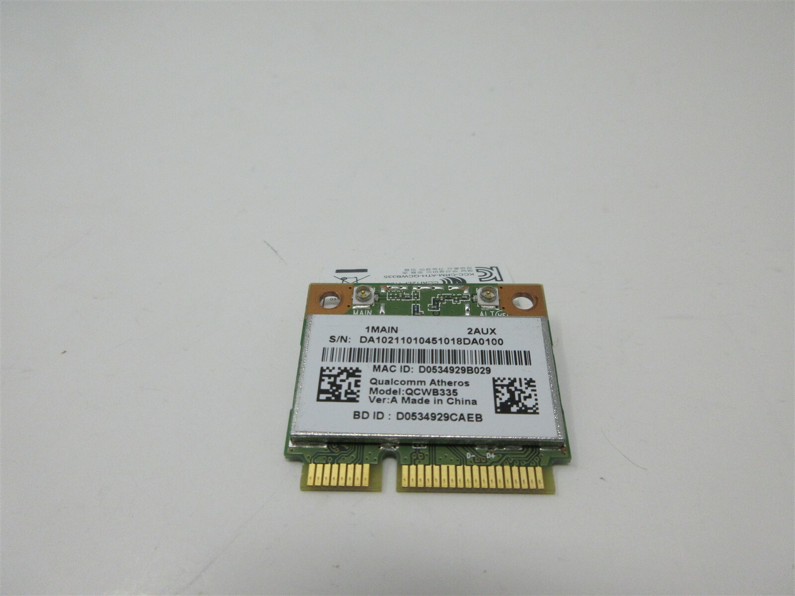 Genuine Anatel Qualcomm Atheros Laptop Wireless Wi-Fi Card QCWB335 2084-12-6534