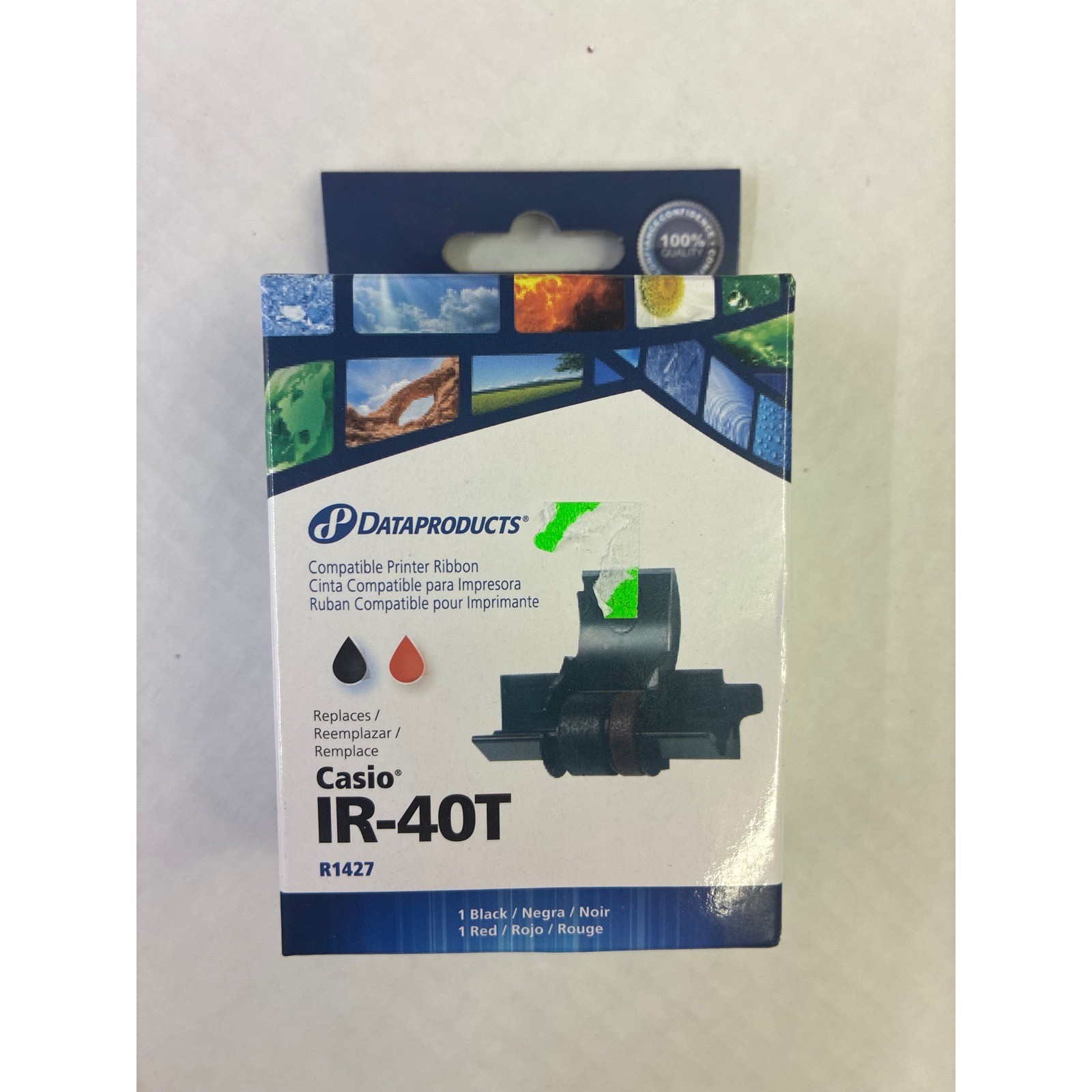 Dataproducts Printer Ribbon Casio IR-40T R1427 Black Red Ink Roller