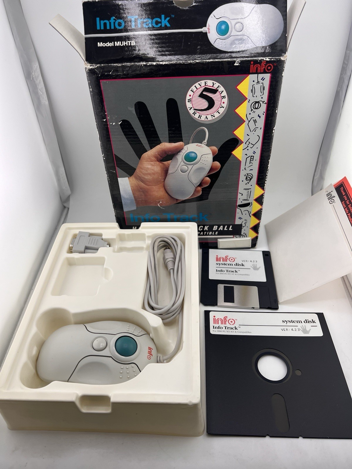 Original INFO Computer Mouse Roller Ball Trackball MUHTB