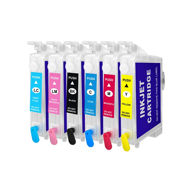 T0791- T0796 Empty Refillable Ink Cartridge For P50 1500W 1400 PX700W PX800FW