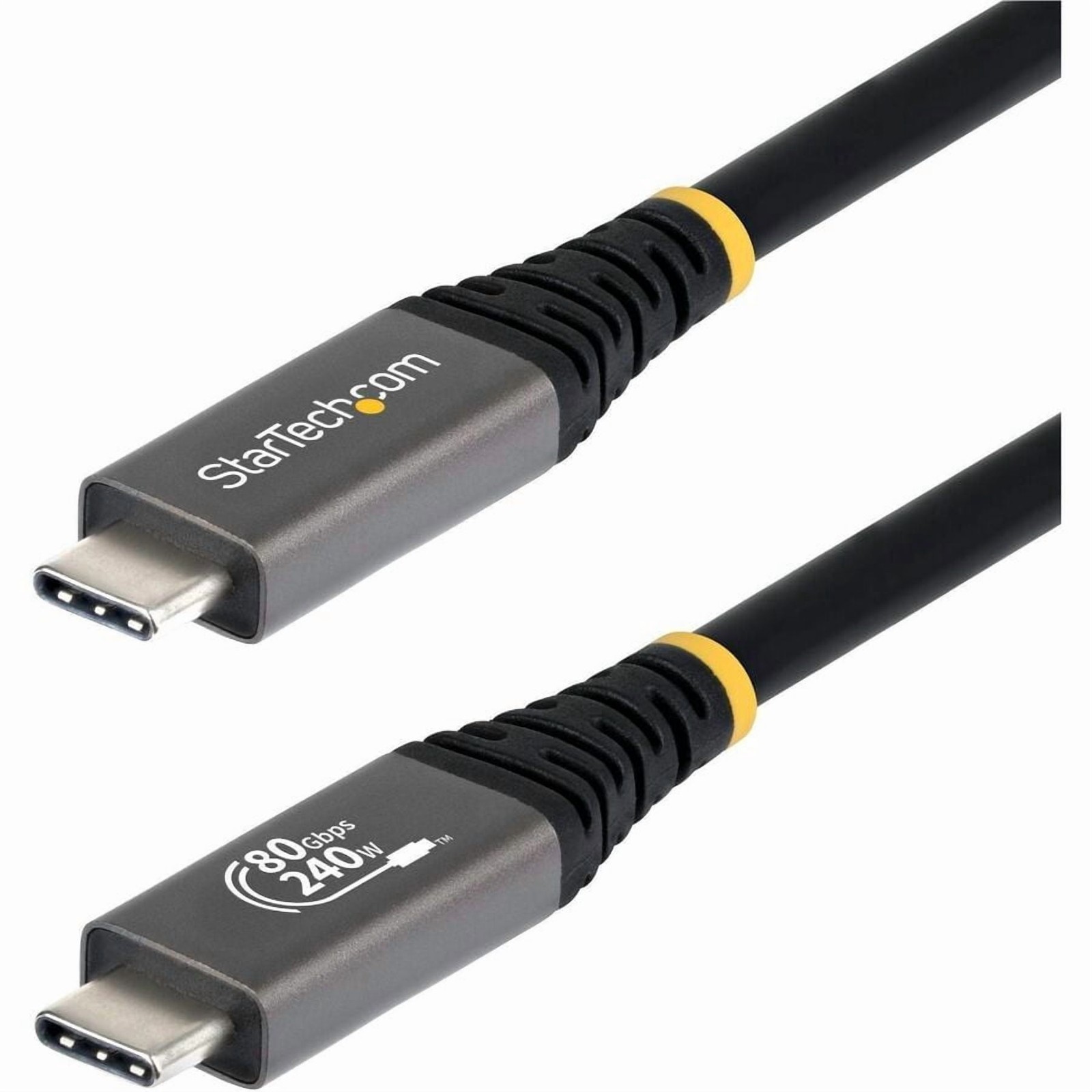 StarTech CC5FT80GUSB4CABLE 5ft USB4 Cable 80Gbps 240W Black