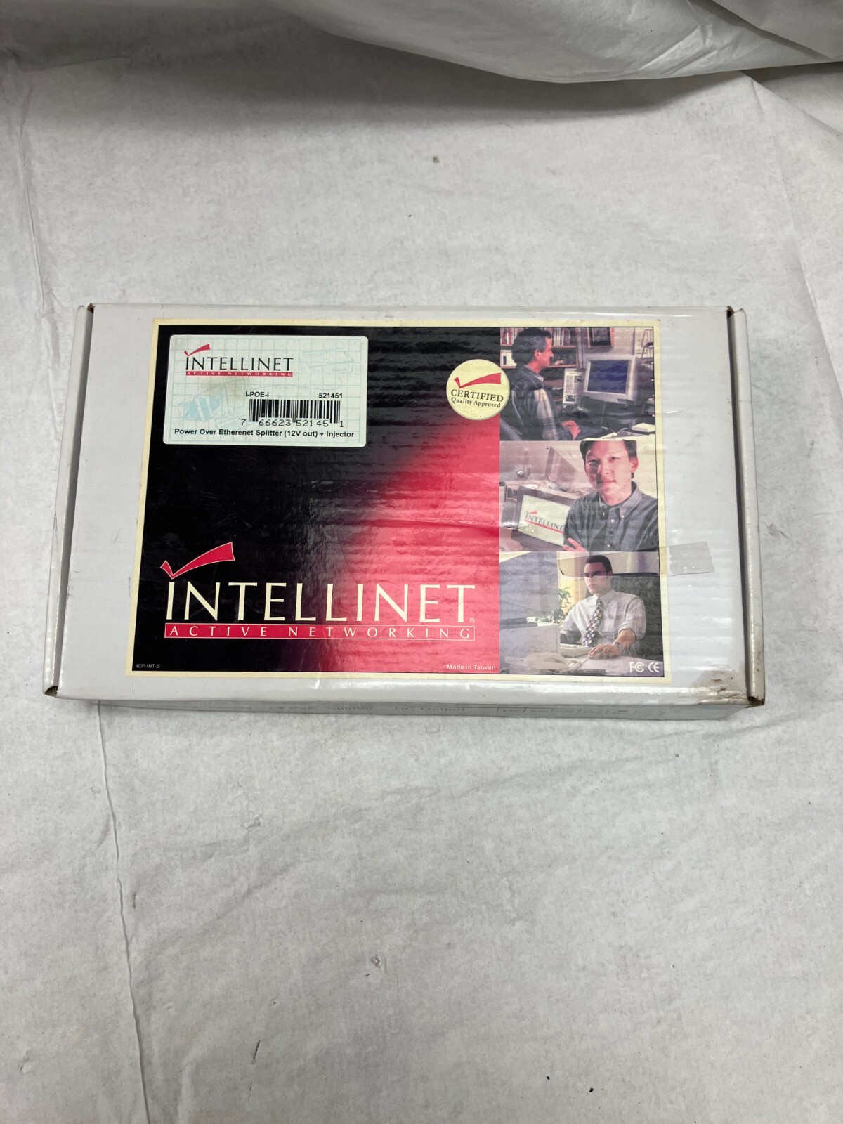 INTELLINET 521451 POWER OVER ETHERNET SPLITTER 12V + INJECTOR Kit. New