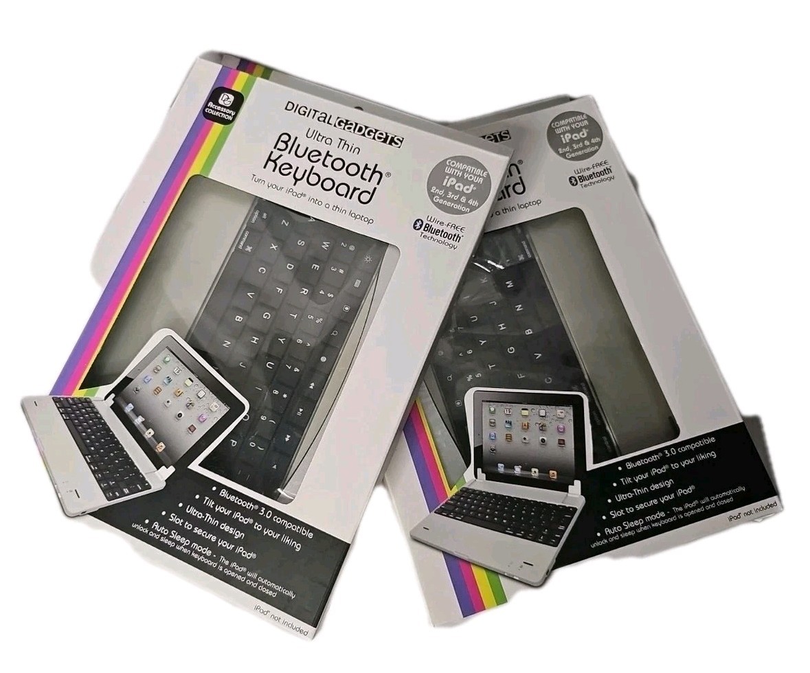 New Ultra Thin Wireless Bluetooth Keyboard for iPad mini by Digital Gadgets