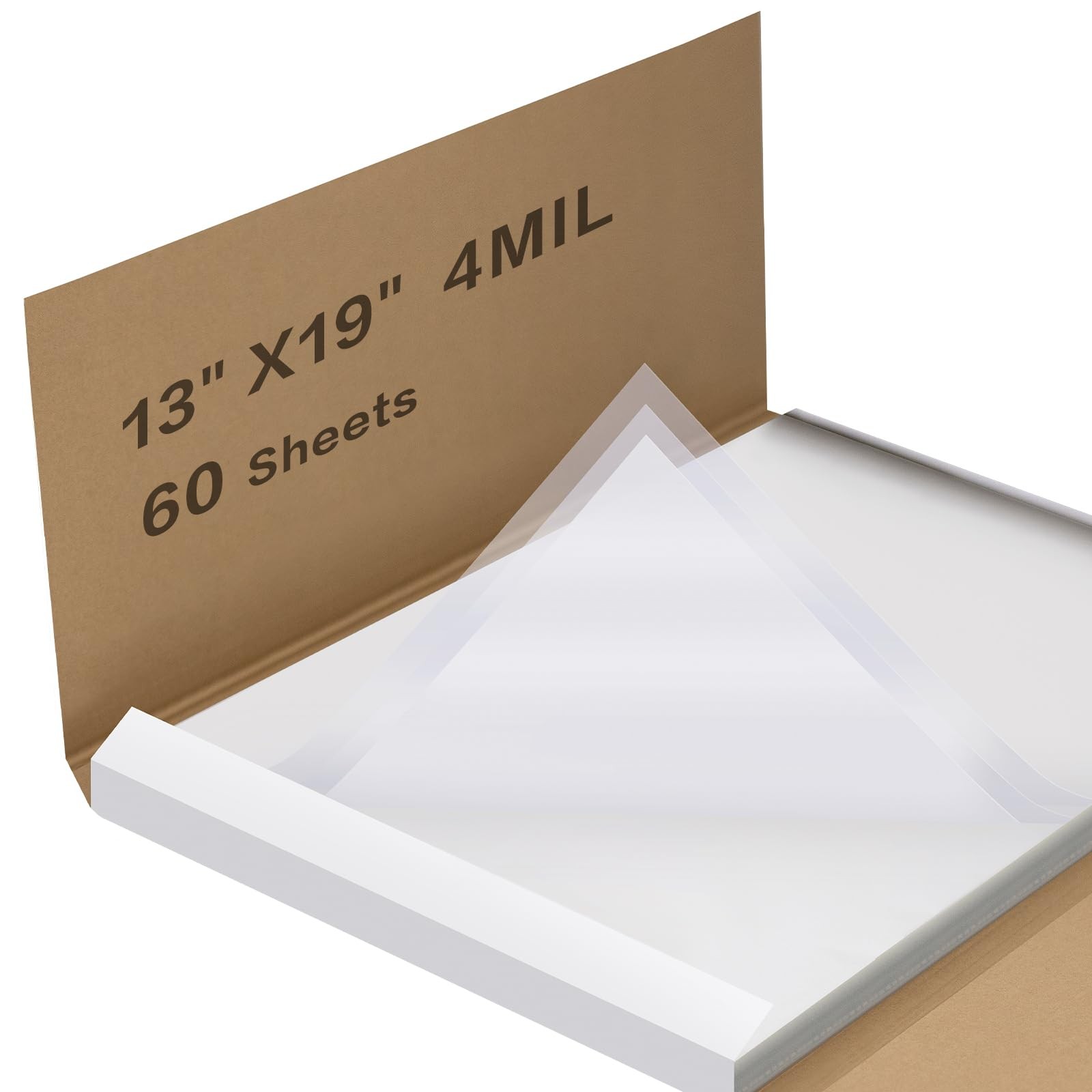 60 PCS 13x19 Inch 4 Mil Waterproof Inkjet Transparency Film Silk Screen Print