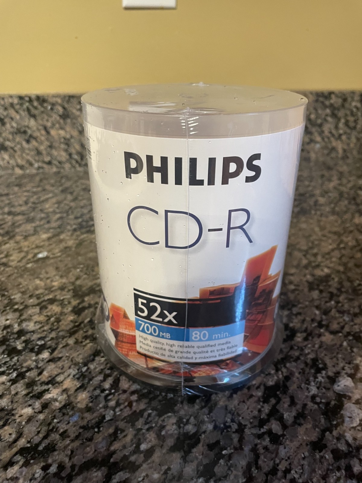 Philips CD-R 100 Discs 80 Min 700MB 40x Sealed