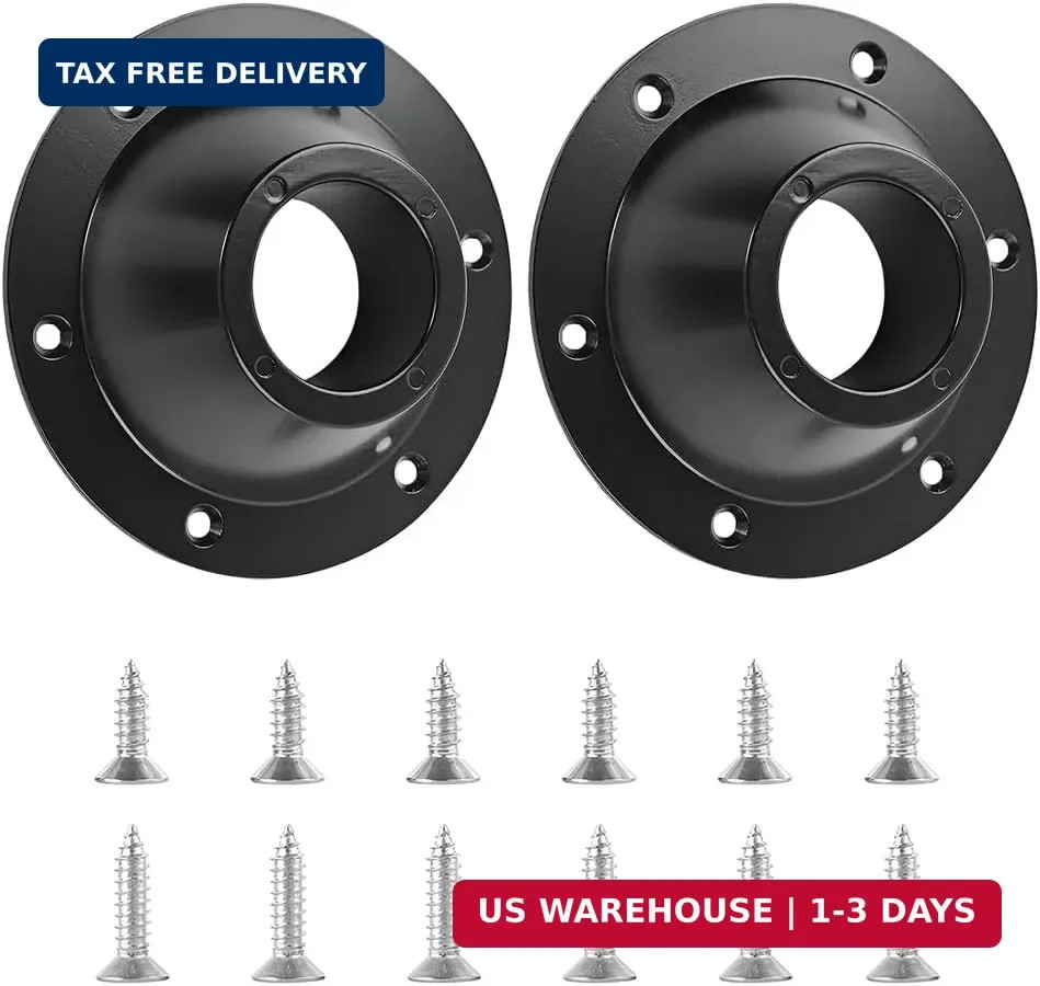 2PCS RV Table Base Mount, Aluminum Round Camper Pedestal Table Leg Plate Flange