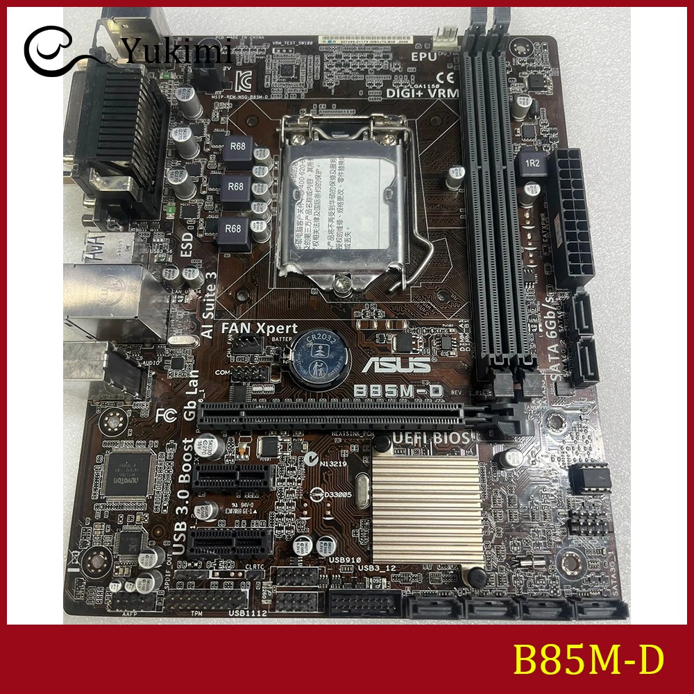 FOR ASUS B85M-D Ｍotherboard Test OK