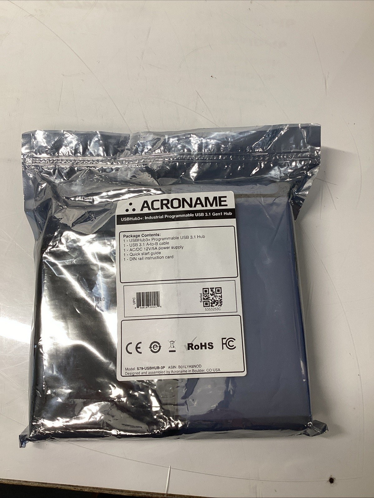 Acroname USBHub3+ Programmable USB 3.1 Hub S79-USBHUB-3P 108920023 O-400