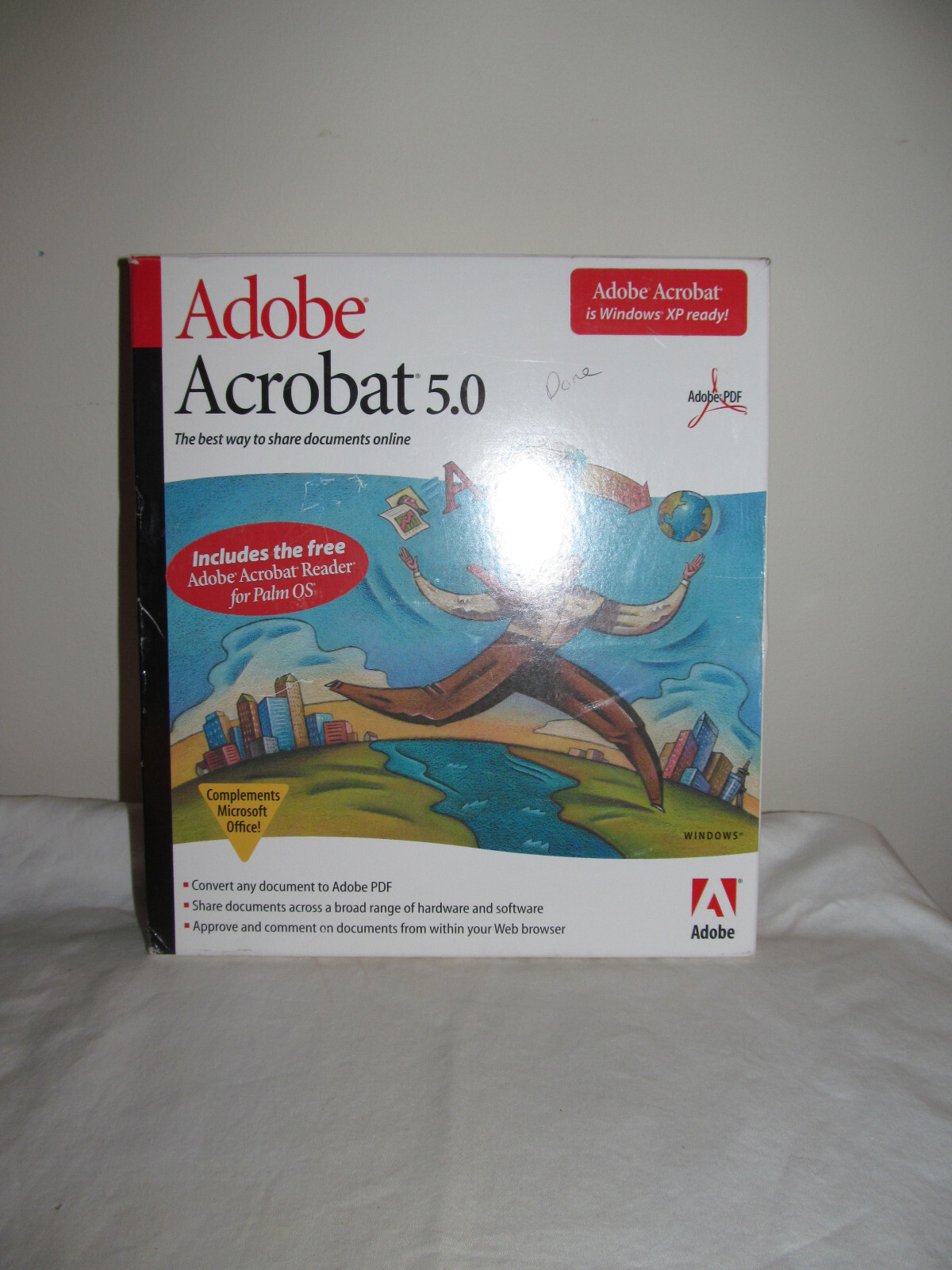 Genuine Adobe Acrobat 5.0 2001 PC Software Windows Complete