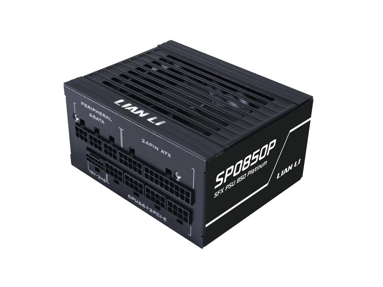 Lian Li SP Platinum 850W SFX Form Factor Power Supply with 12V-2x6 Connectors -