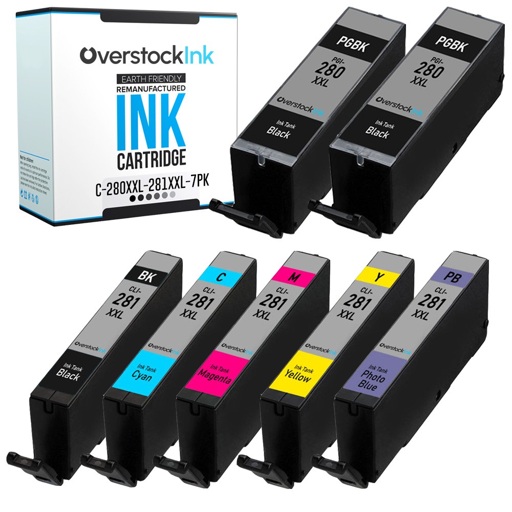 7PK Compatible OSI PGI-280XXL and CLI-281XXL Ink for Canon PIXMA TS8220 TS8320