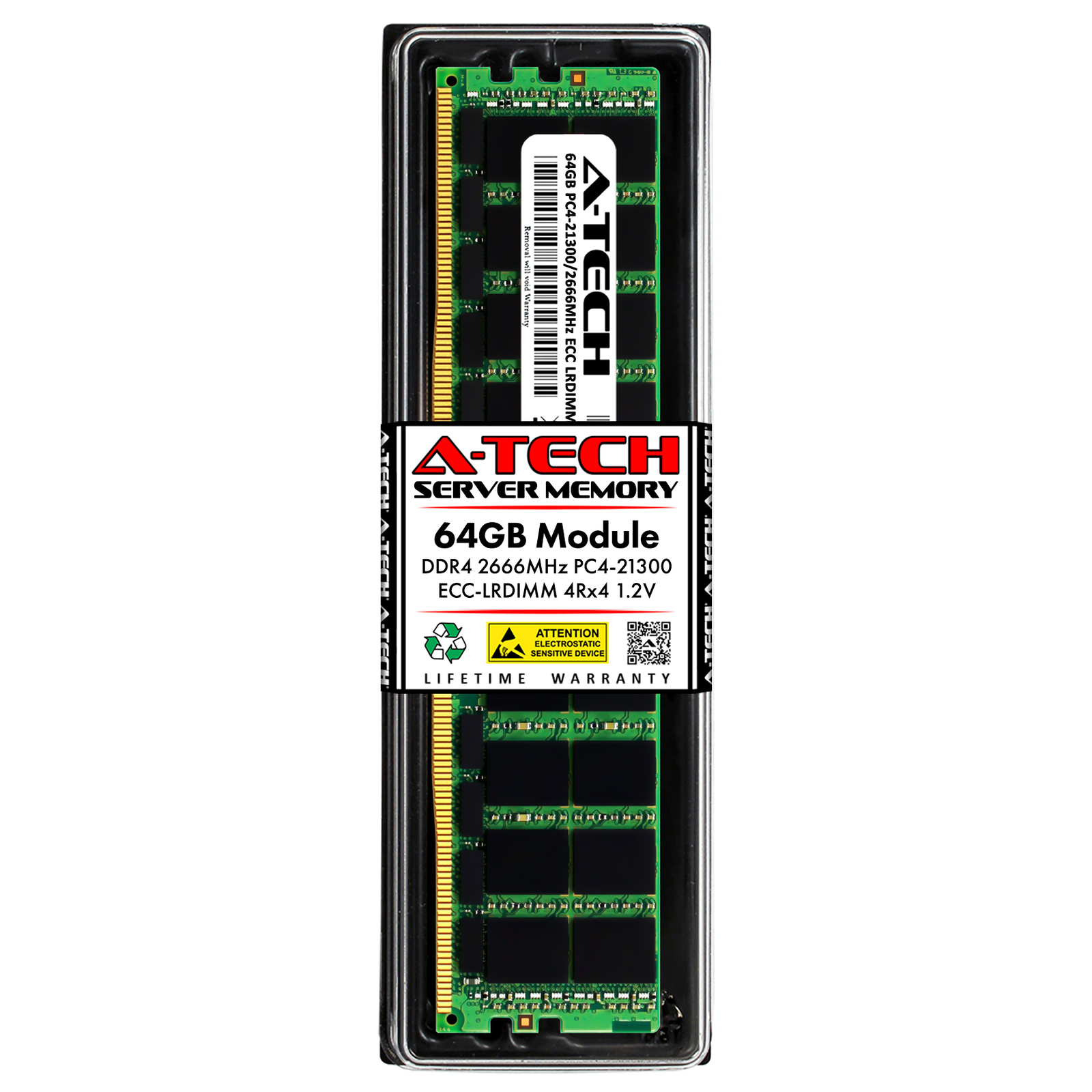 64GB DDR4 PC4-21300L ECC LRDIMM Replacement for HPE 881901-B21 Server Memory RAM