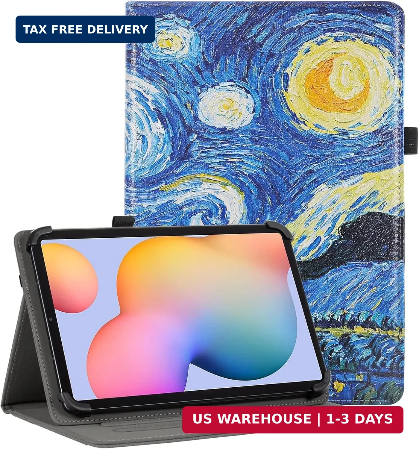 Universal 11 Inch Android Tablet Case for 10.1 Inch,Starry Sky