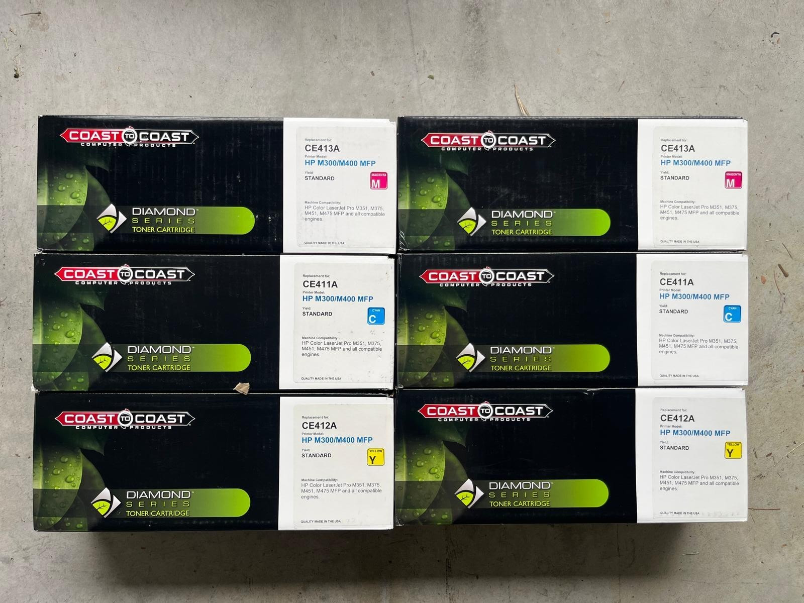 6PK Compatible HP 305A Color Toner Set CE411A CE412A CE413A M351 M451 M475