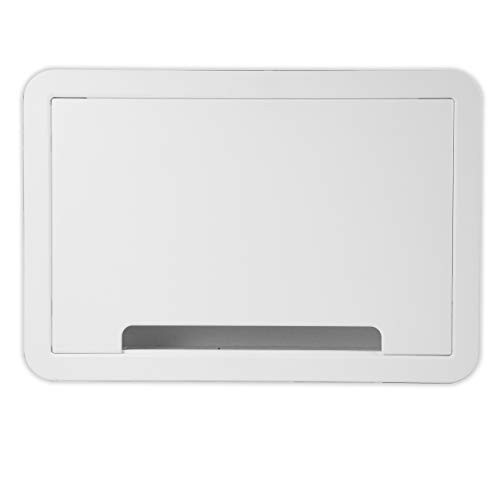 In-Wall Media Box Enclosure, 9 Inch, White, Structured Wiring Storage
