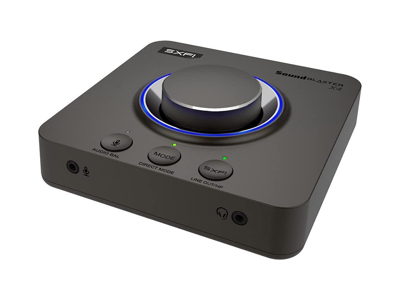 Creative Sound Blaster X4 Hi-Res 24bit 192kHz External USB DAC & Amp Sound Card