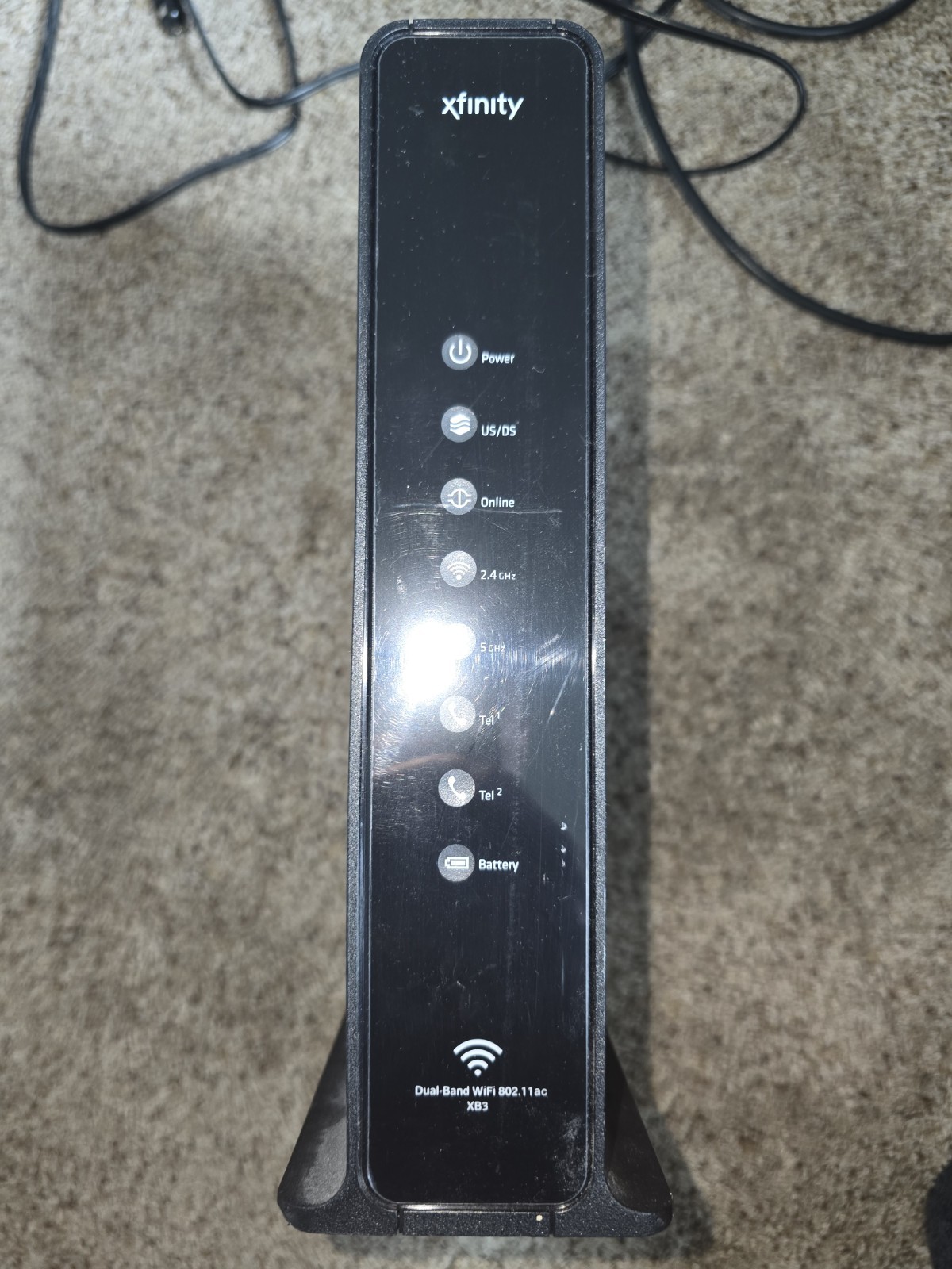 XFINITY XB3 Dual-Band 802.11ac Cable Modem Router Wireless Wi-Fi Ethernet Black