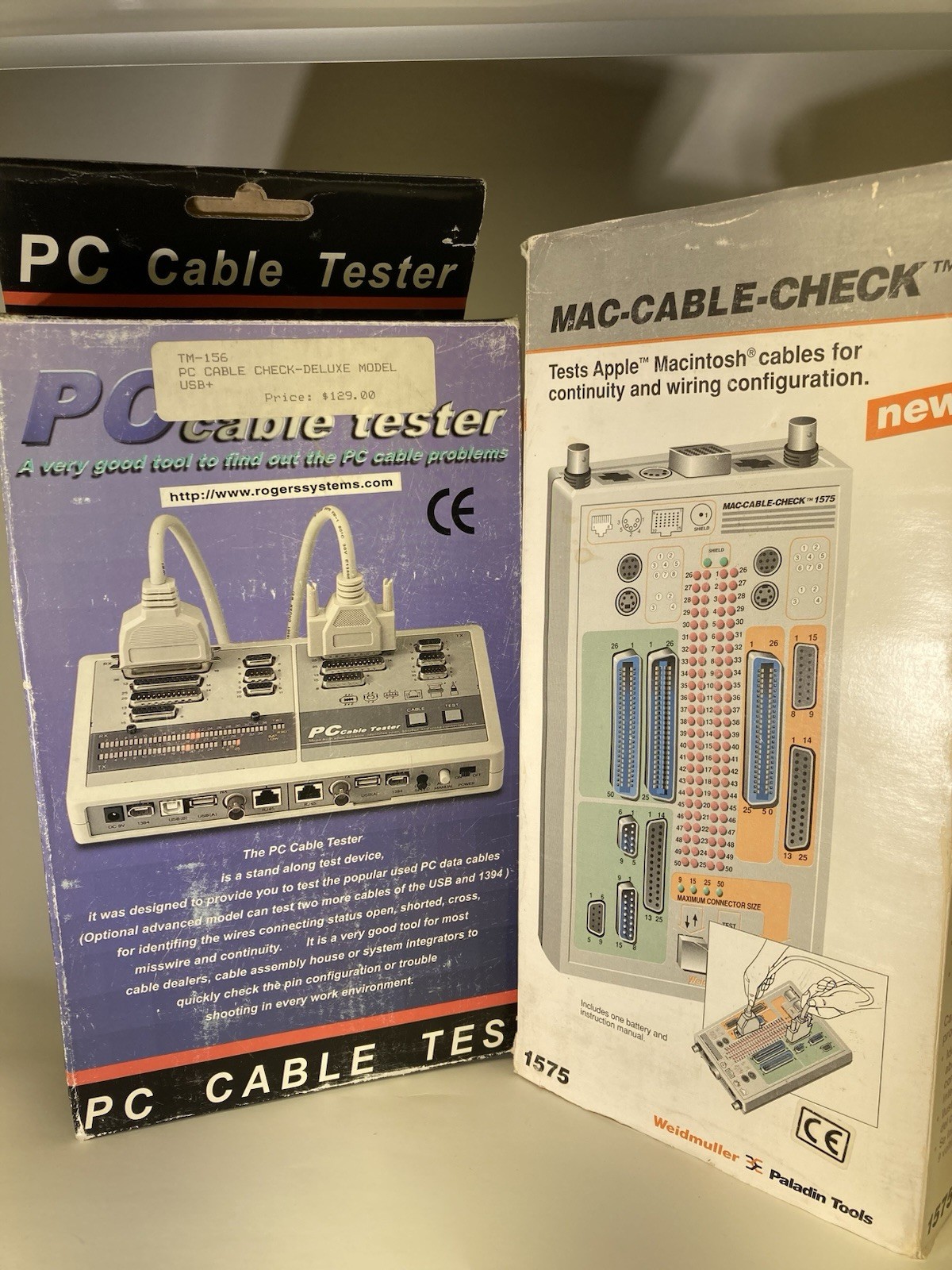 Weidmuller Paladin Tools Mac Cable Check 1575--Unbranded PC Cable Tester Lot