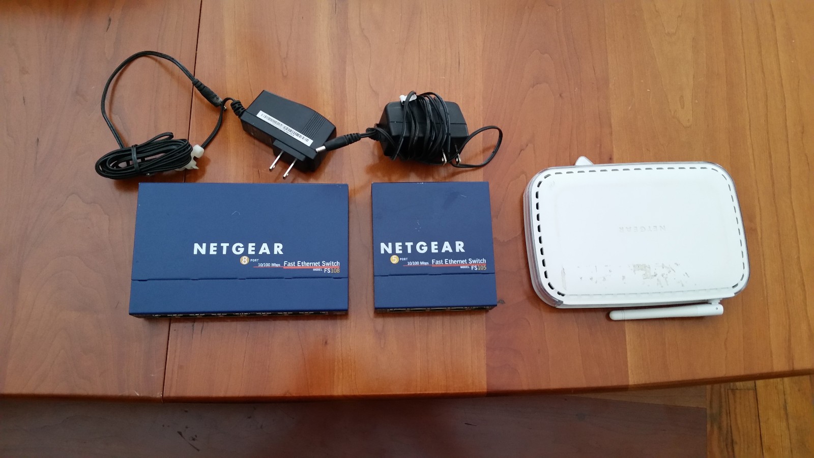 Ethernet Switch Bundle FS105, FS108, plus wireless WGR614