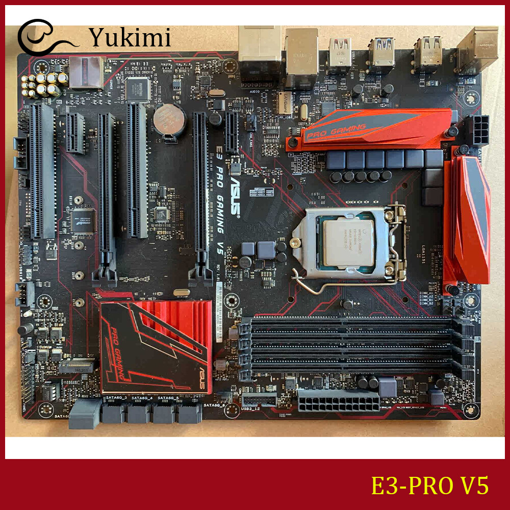 FOR ASUS E3 PRO GAMING V5 DDR4 LGA 1151 64GB ATX Motherboard