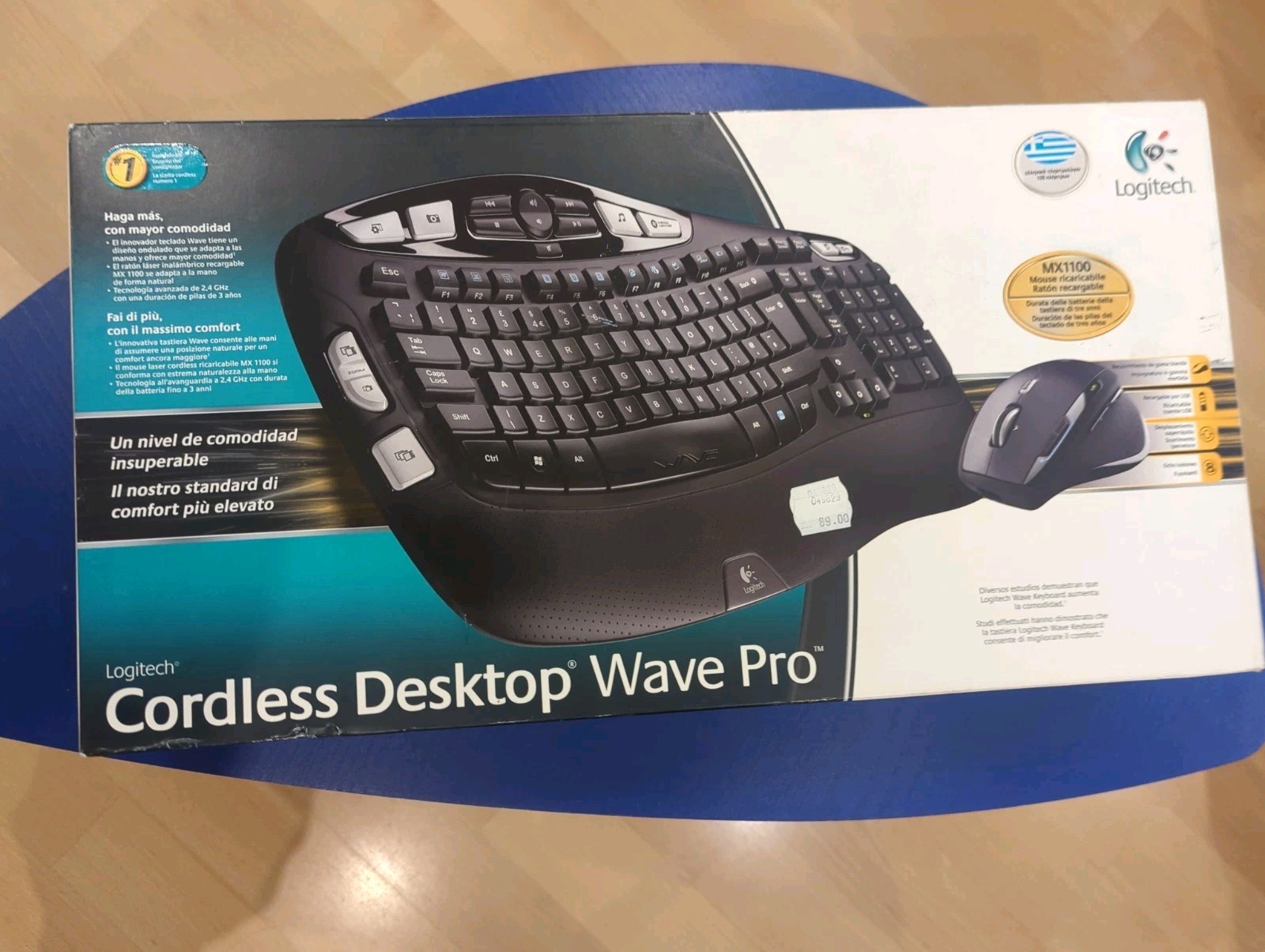Logitech Cordless Wave Pro GR/US Layout Qwerty
