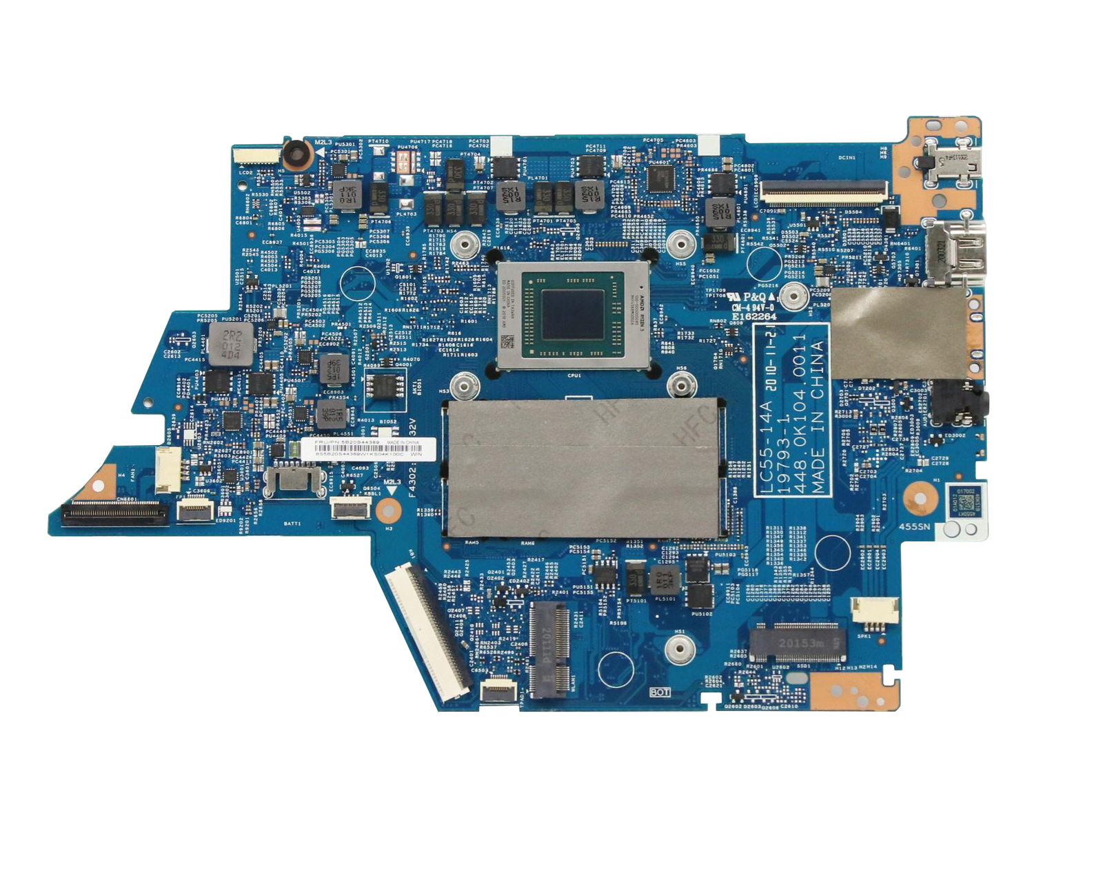 For Lenovo Ideapad Flex 5-14ARE05 Motherboard R3 4300u 8G 19793-1M 5B20S44389