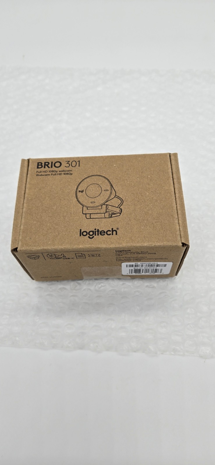 Logitech Brio 301 1080p FHD Webcam V-U0065 860-000628: Excellent