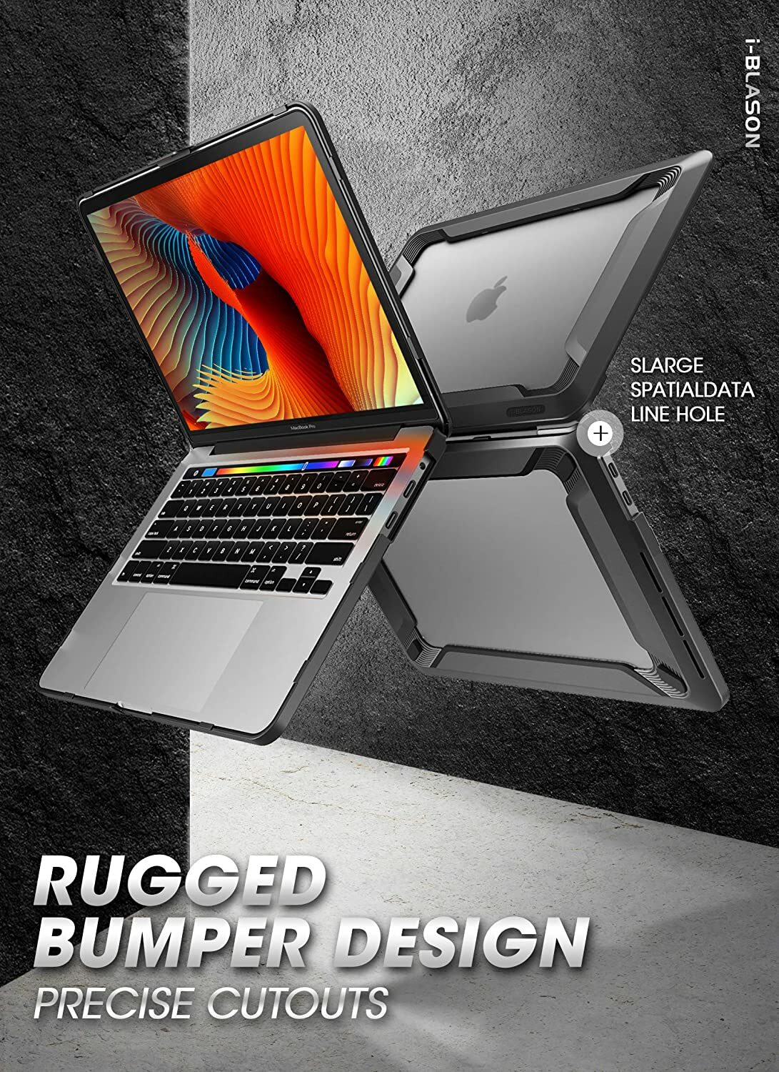 i-Blason for Apple MacBook Pro 16" (A2141) 2019 Rugged Case Dual Layer 360 Cover