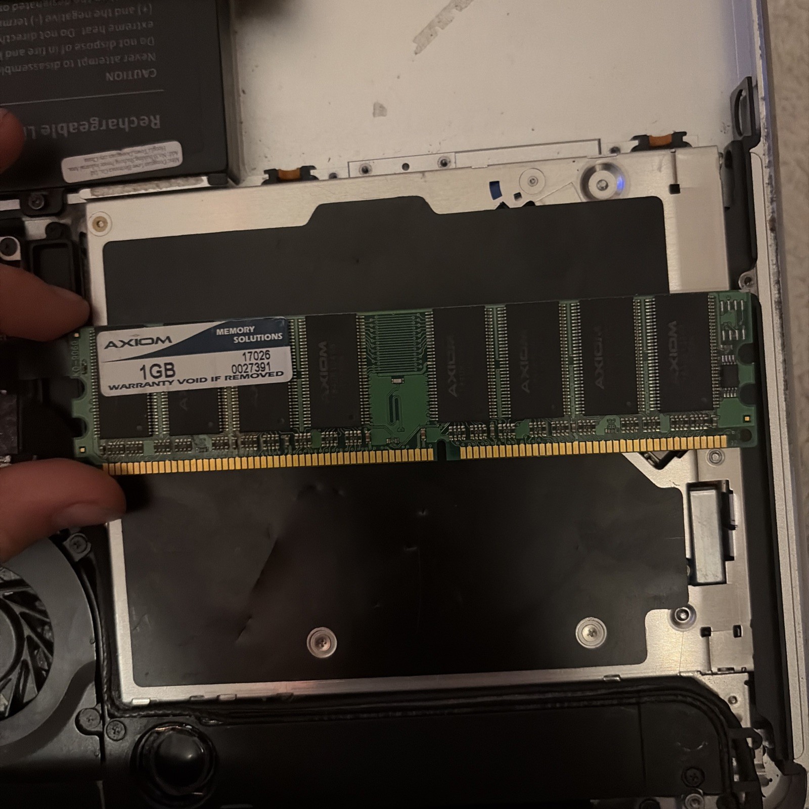 Axiom Desktop Memory 2GB (2x1GB) DDR PC2100 266MHz RAM Used Tested