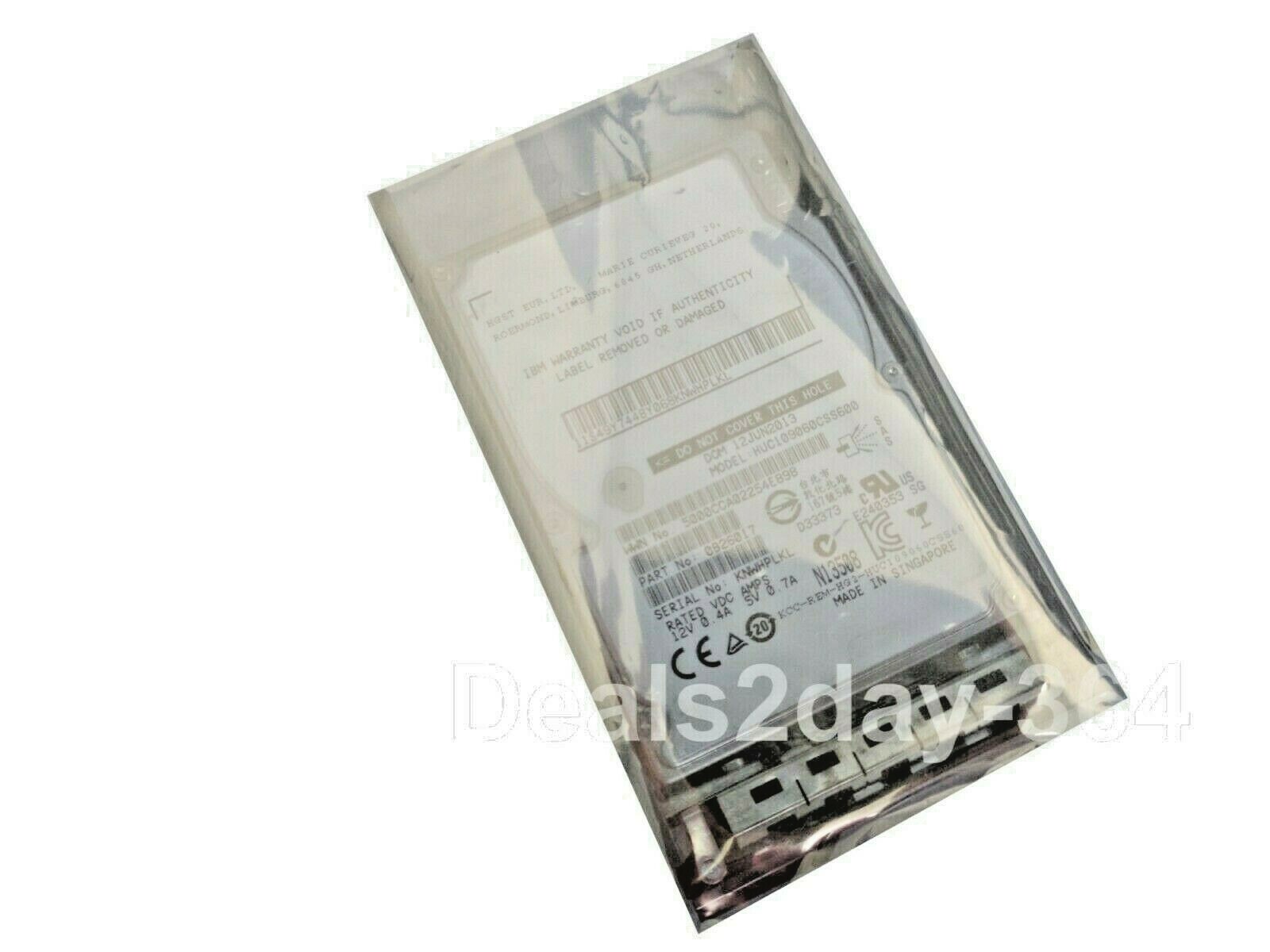 HGST HUC109060CSS600 600GB 10K SAS 2.5" SAS DRIVE W/ Caddy Tray not for laptop 