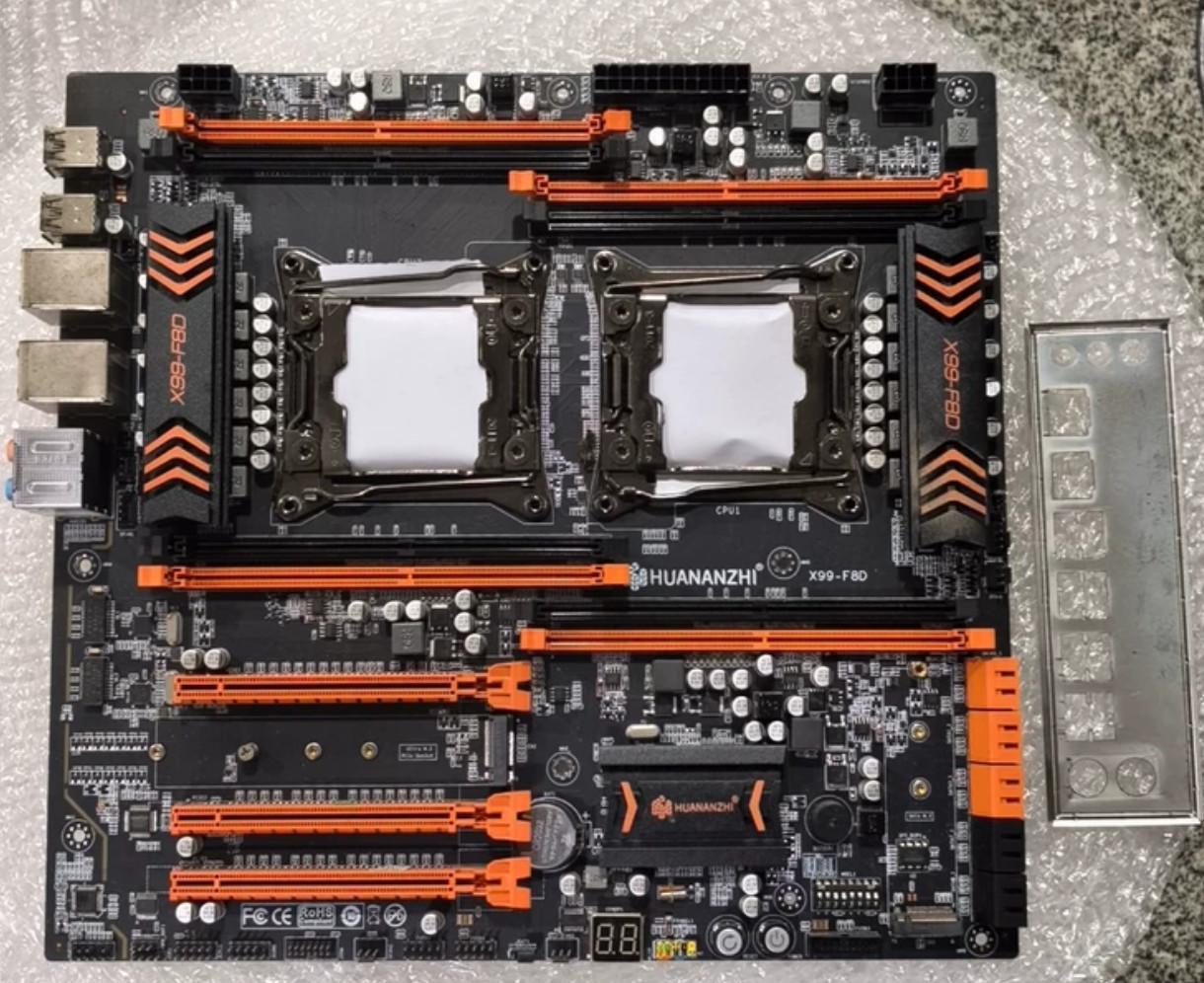 X99 F8D PLUS Dual CPU Motherboard E-ATX support E5-2699 v4 CPU