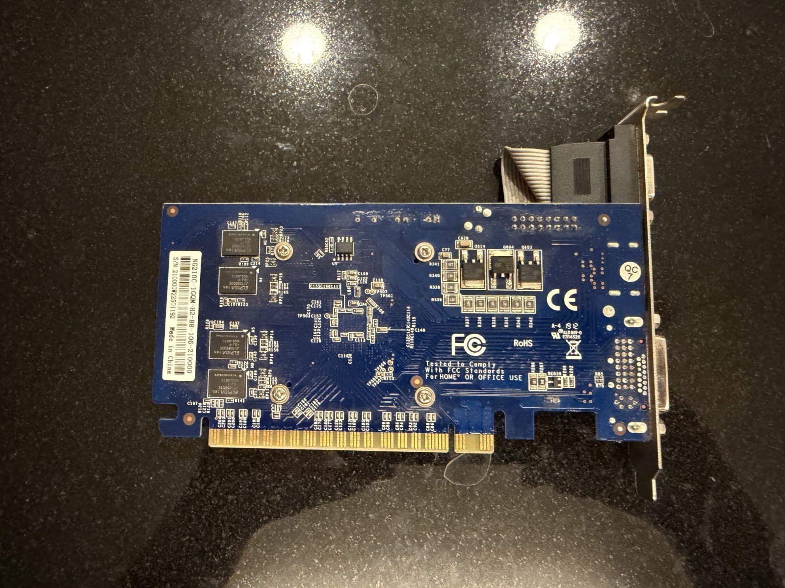 ECS NVIDIA GeForce 210 1GB DDR3 Graphics Card NG210C-1GQM-H2 HDMI DVI VGA