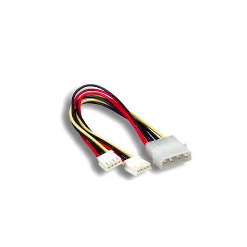 10x 8in Computer Internal Power Y-Cable 5.25in Molex 4Pin LP4 to 2x3.5in Floppy