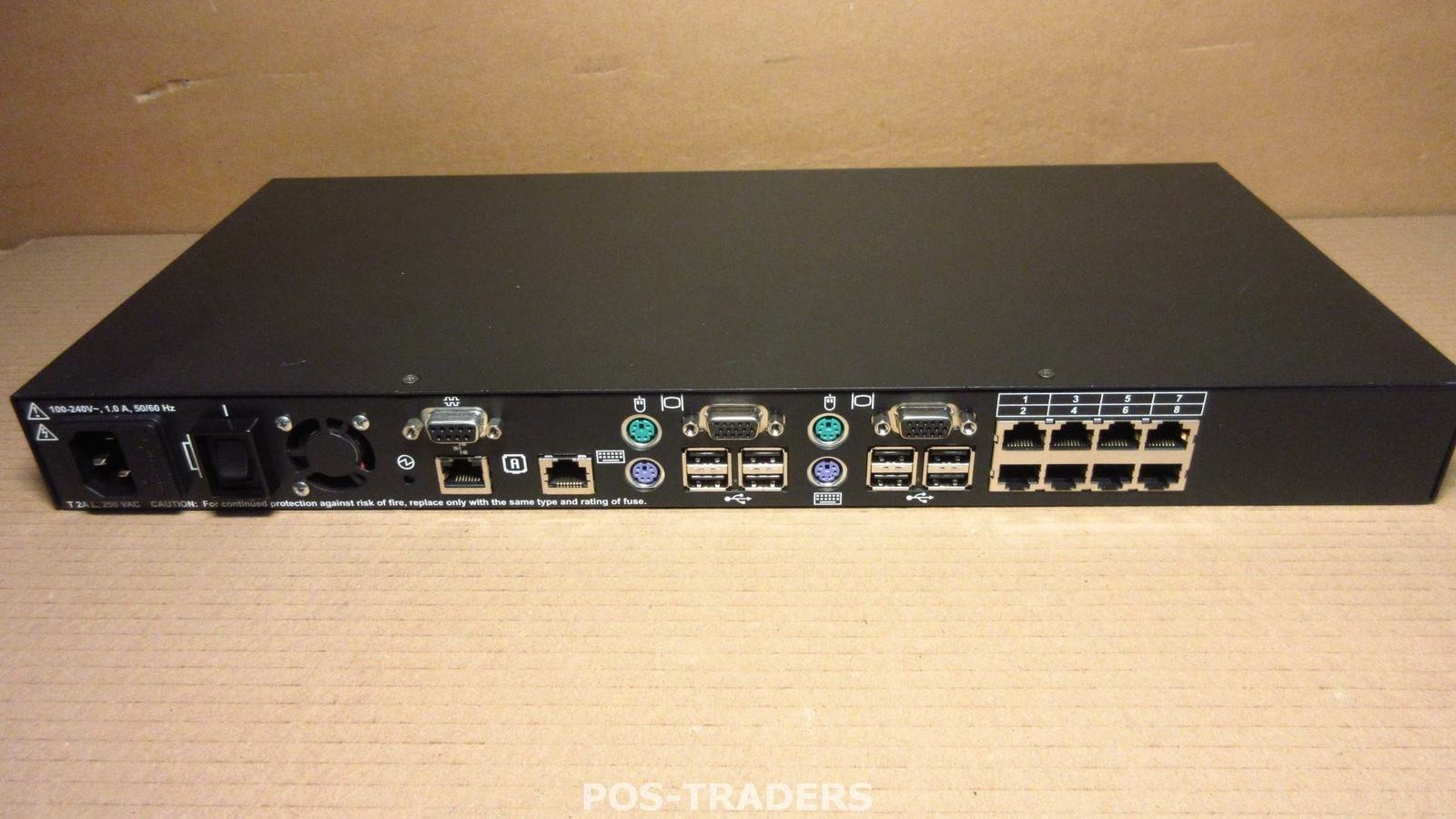 IBM 1735-1GX 2X8 Local Console Manager KVM Switch 8-Port 1U 39M2877