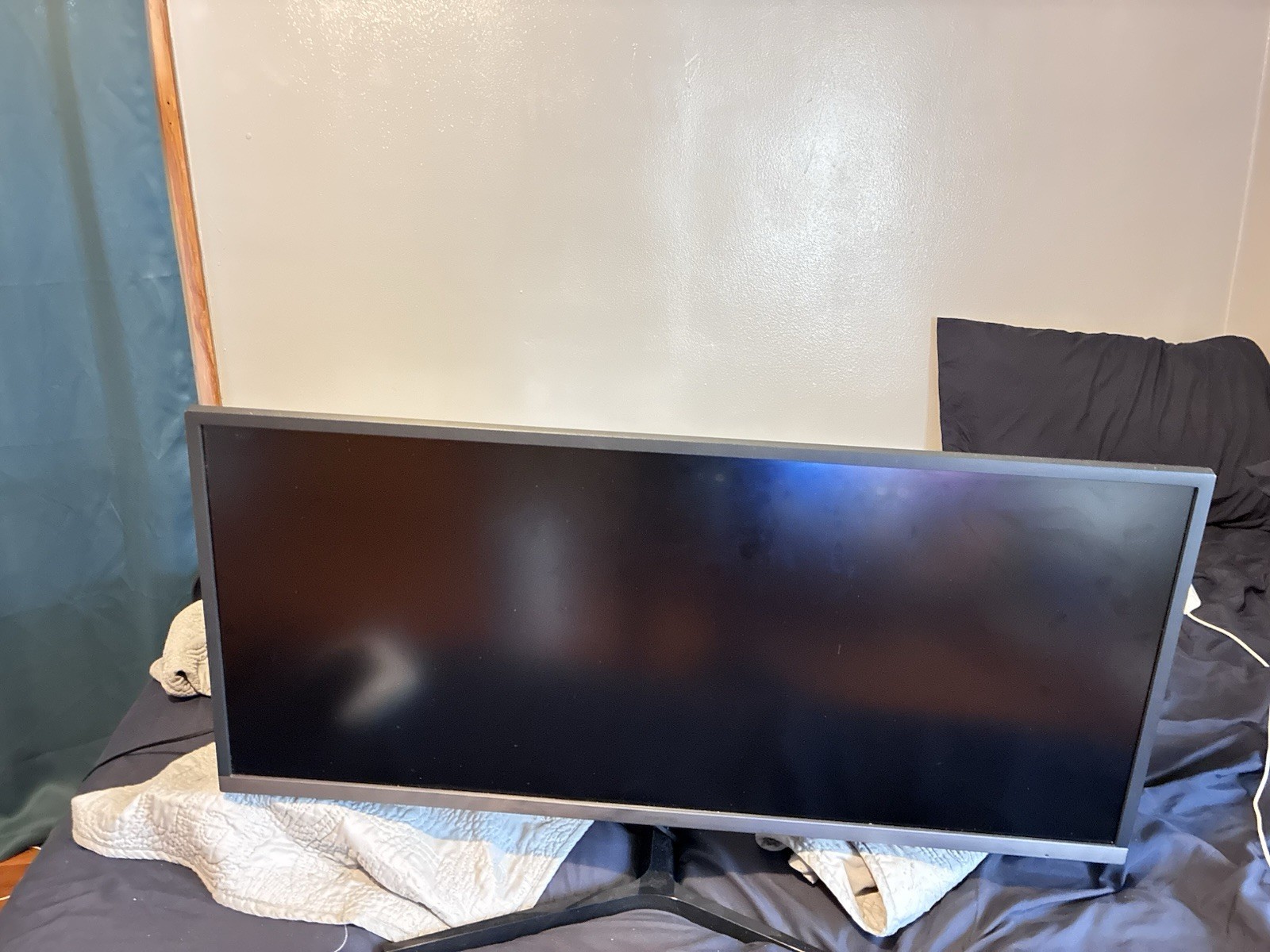 Samsung Widescreen Computer Monitor Black with Stand, Sleek Design, Full Display