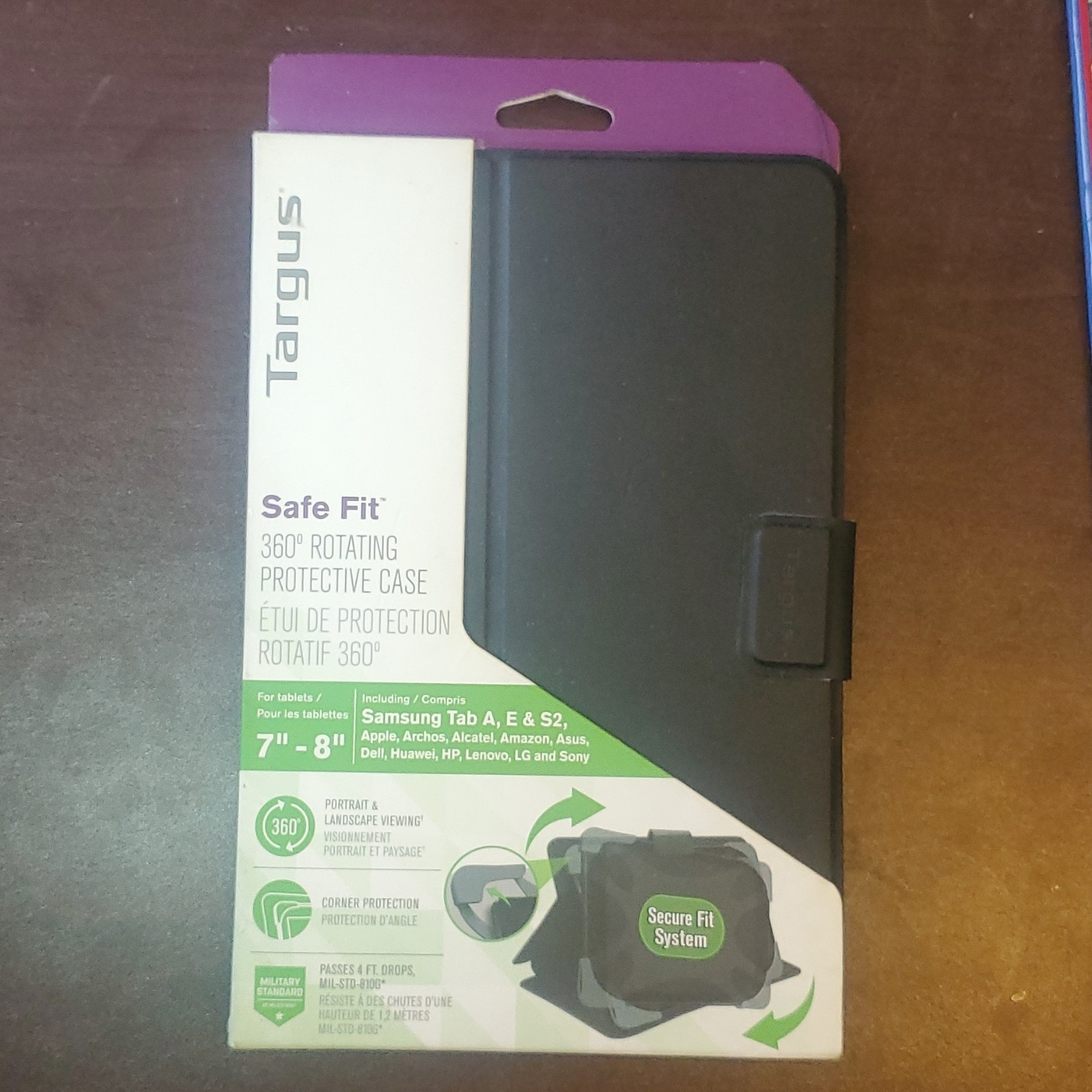 Targus Safe Fit Tablet  Protective Case  7” To  8”