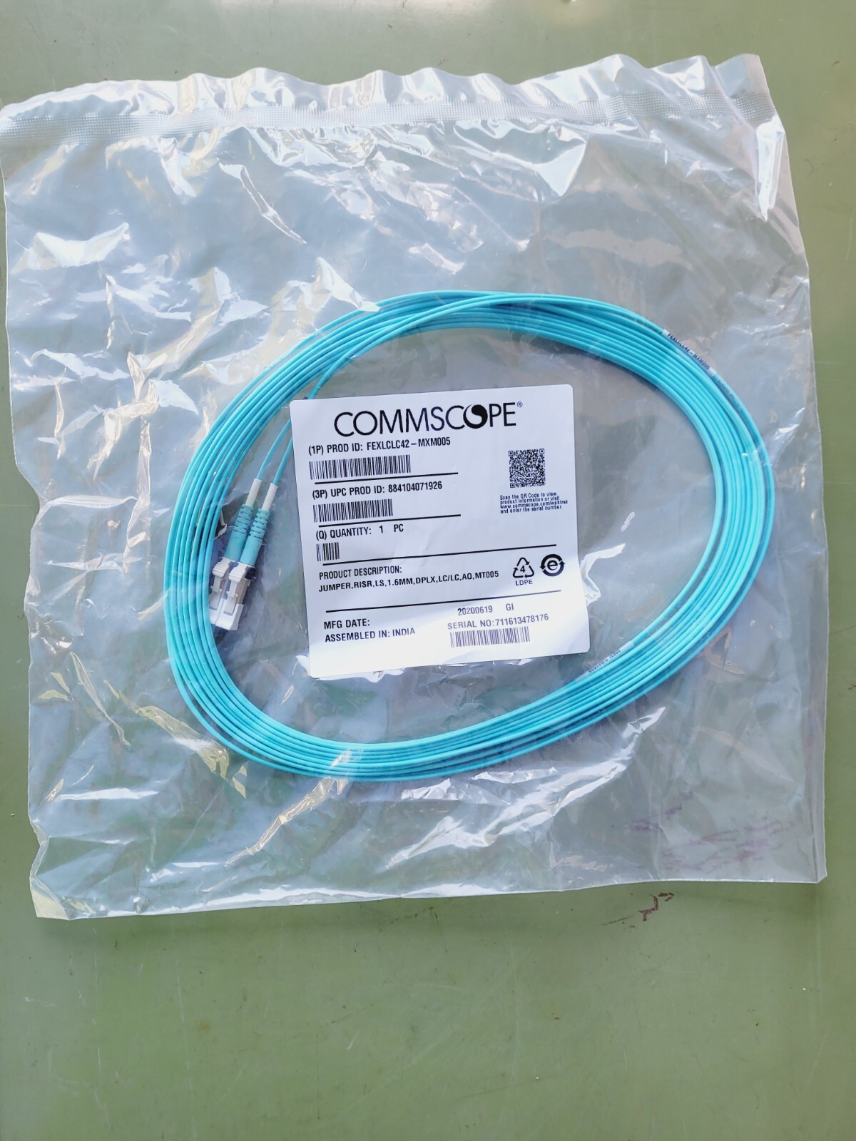 BRAND NEW COMMSCOPE SYSTIMAX SOLUTIONS | FEXLCLC42-MXM005 5 METER LC/SC